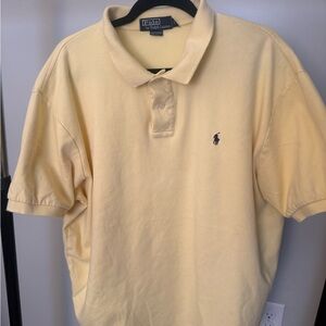 Polo by Ralph Lauren Men's Cream Polo Shirt